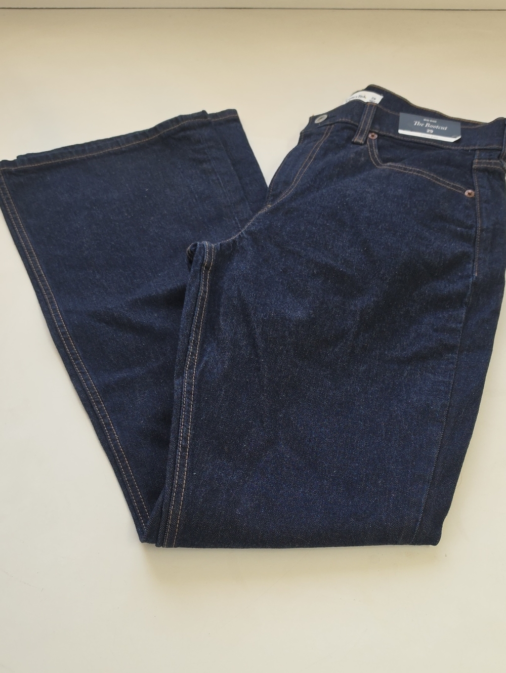 Abercrombie & Fitch Blue Mid Rise Boot Cut Denim Jeans